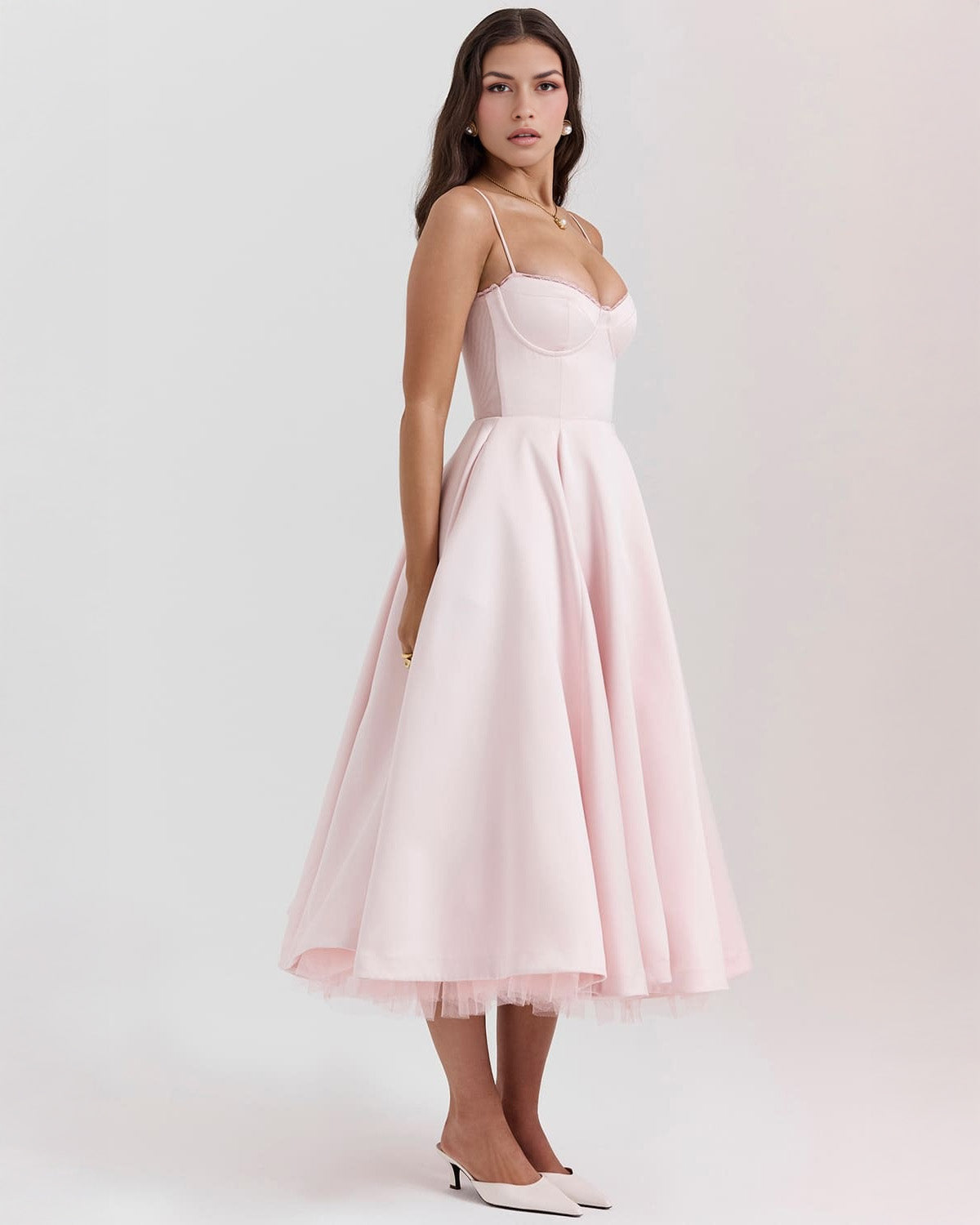 Cassandra | Sweetheart A-Line Midi Dress