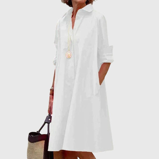 Diana | Button-Down A-Line Shirt Dress