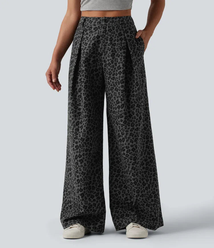 Johanna | Leopard Wide-Leg Pants