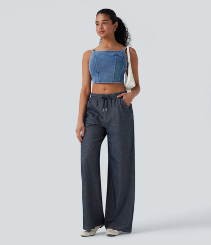 Harper | Sparkly Wide-Leg Lounge Pants