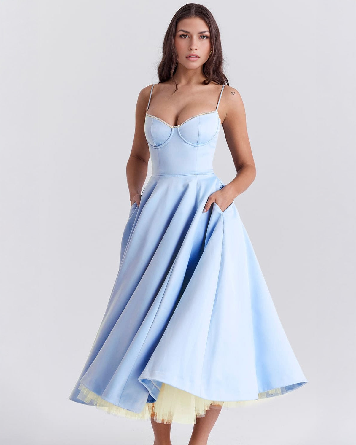 Cassandra | Sweetheart A-Line Midi Dress
