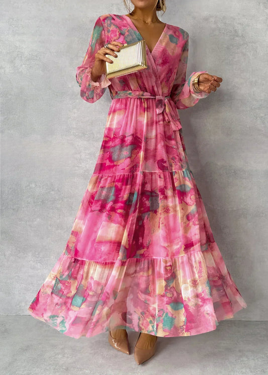 Elena | Floral Wrap Maxi Dress