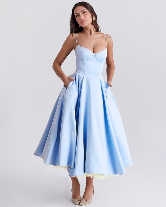 Cassandra | Sweetheart A-Line Midi Dress