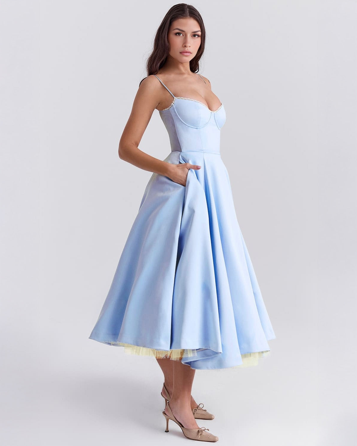 Cassandra | Sweetheart A-Line Midi Dress