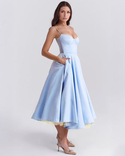 Cassandra | Sweetheart A-Line Midi Dress