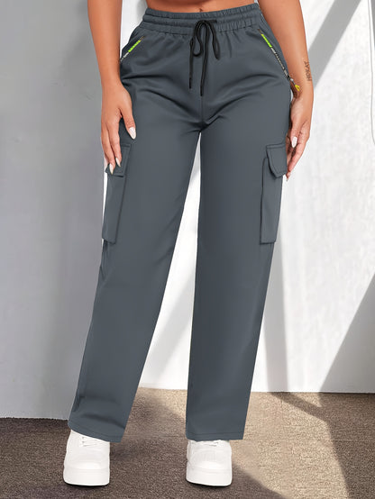 Hailey | High-Waisted Drawstring Cargo Pants