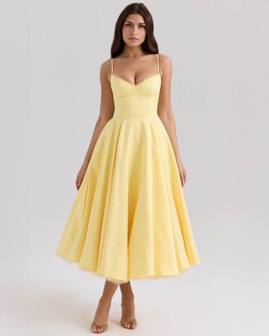 Cassandra | Sweetheart A-Line Midi Dress