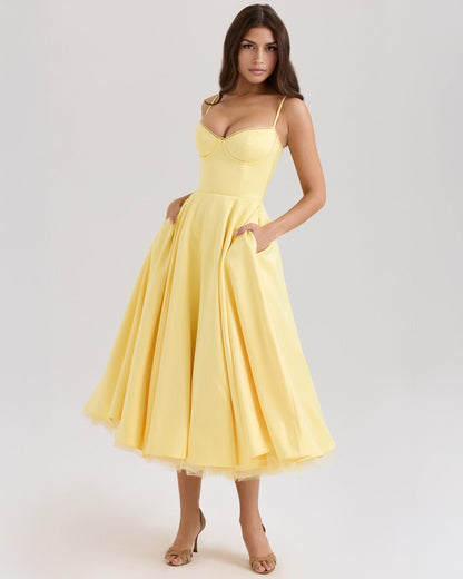 Cassandra | Sweetheart A-Line Midi Dress