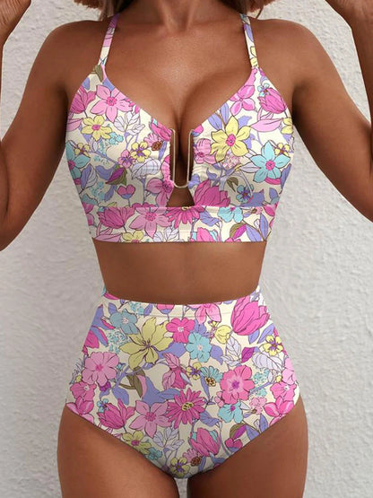 Elisse | Textured High-Waist Bikini Set