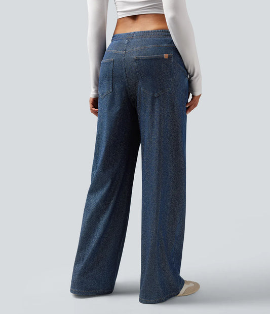 Harper | Sparkly Wide-Leg Lounge Pants