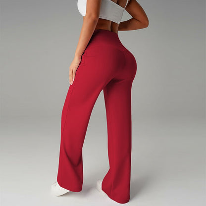 Isabella | High-Waisted Seamed Wide-Leg Pants