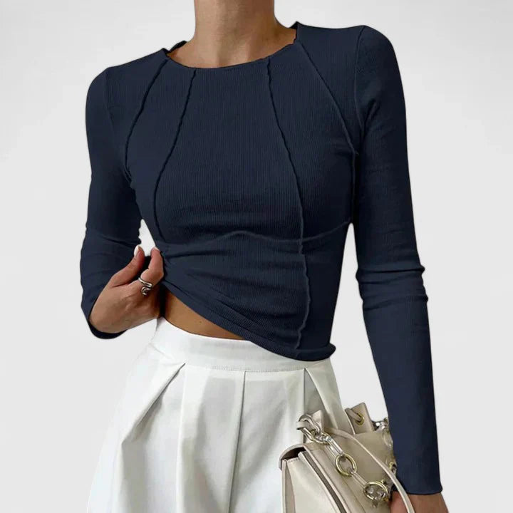 Aurora | Ribbed Long Sleeve Top