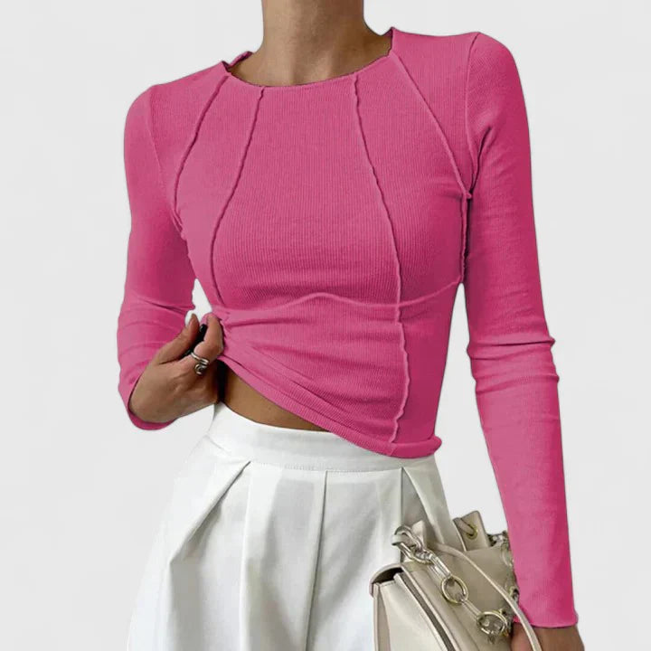 Aurora | Ribbed Long Sleeve Top