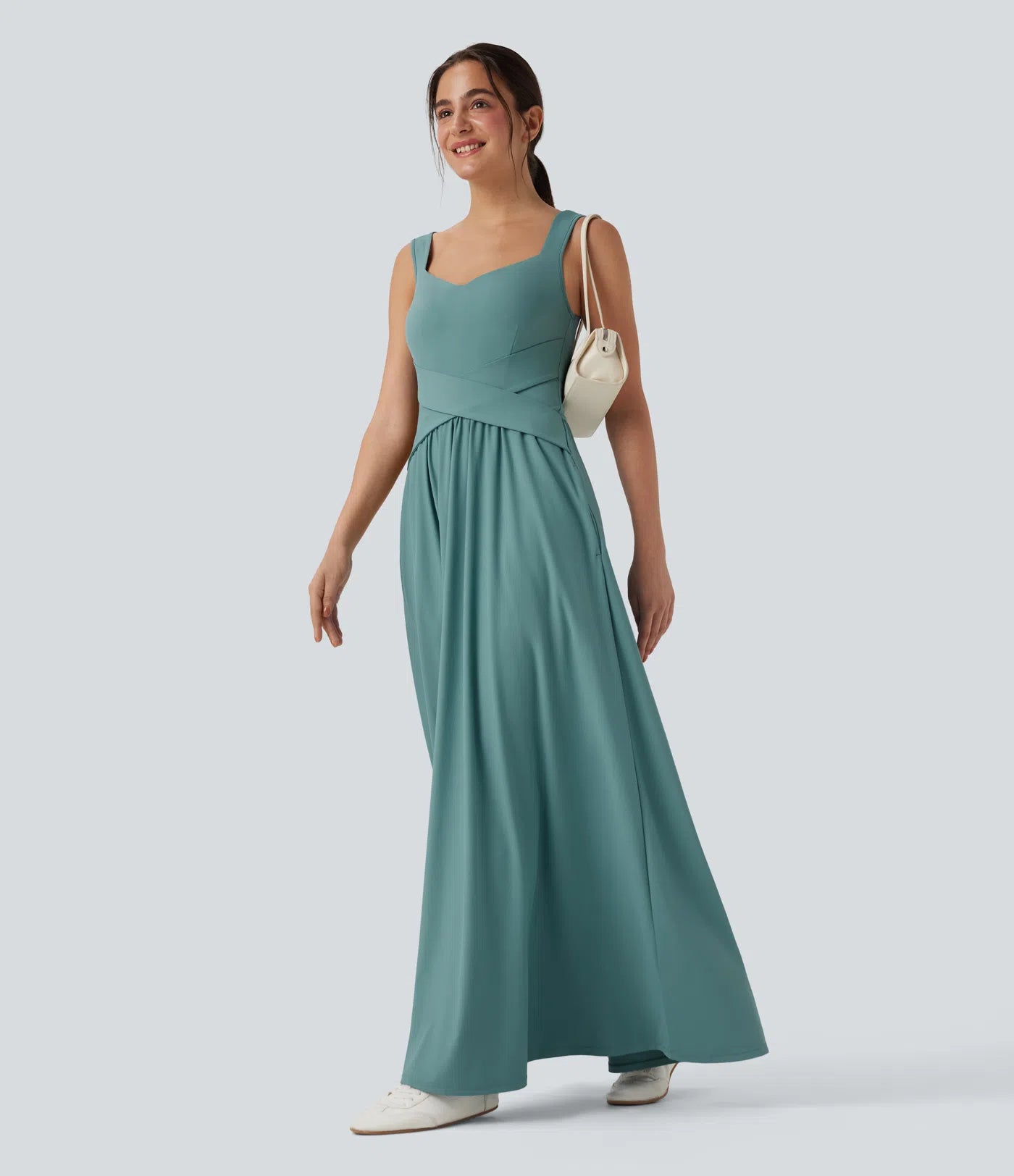 Coraline | Criss-Cross Waist Maxi Dress