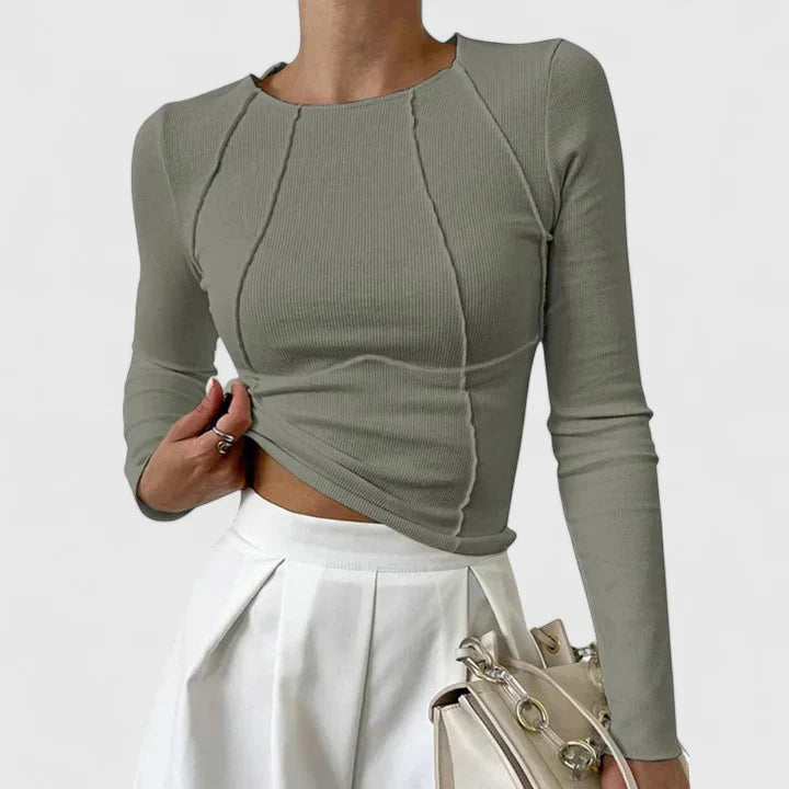 Aurora | Ribbed Long Sleeve Top
