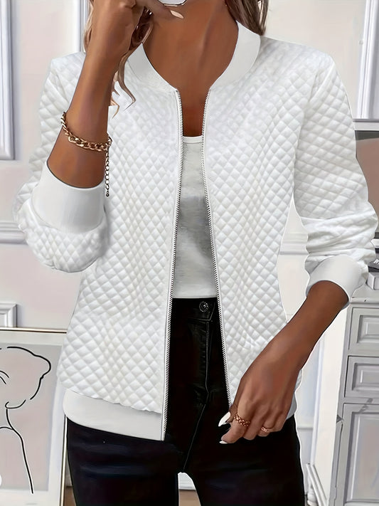 Mackenzie | Quilted Zip-Up Bomber Jacket