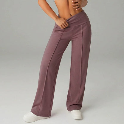 Isabella | High-Waisted Seamed Wide-Leg Pants