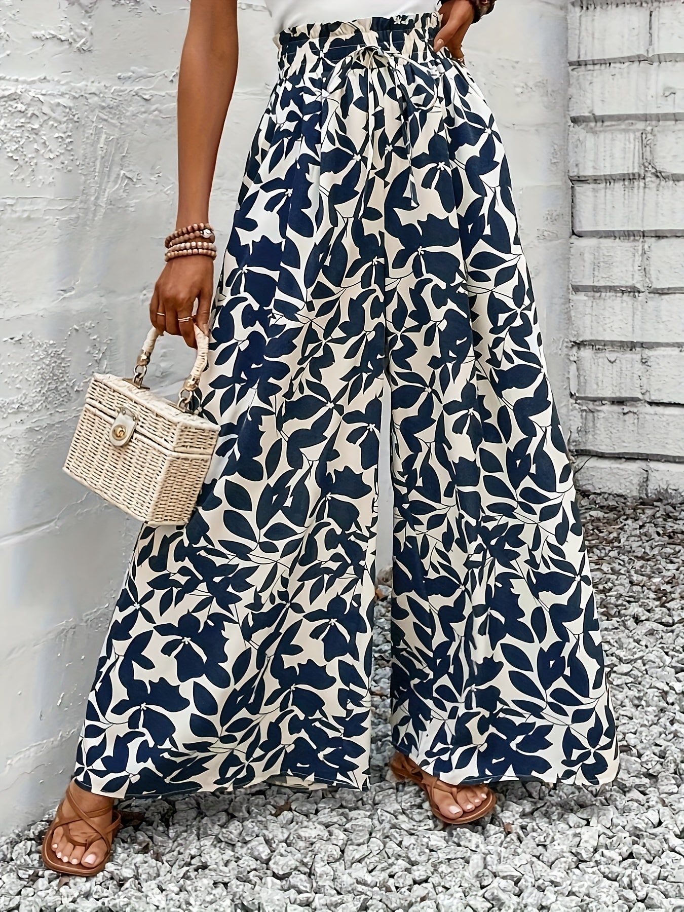 Beatrice | Floral Wide-Leg Pants