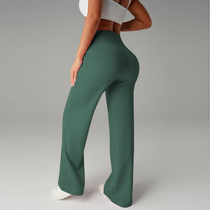 Isabella | High-Waisted Seamed Wide-Leg Pants