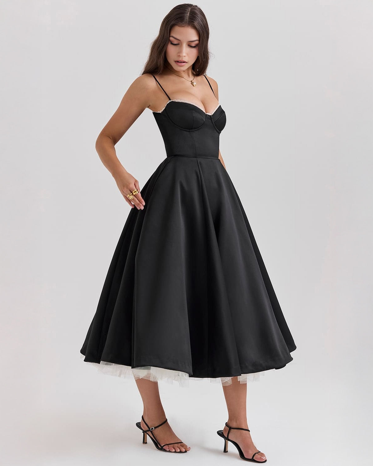 Cassandra | Sweetheart A-Line Midi Dress