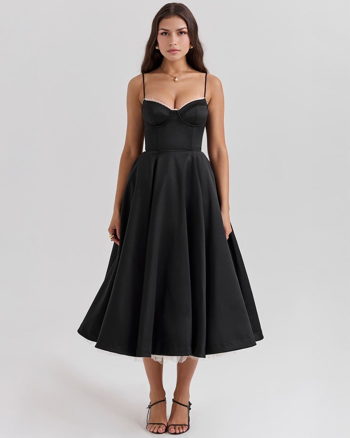 Cassandra | Sweetheart A-Line Midi Dress