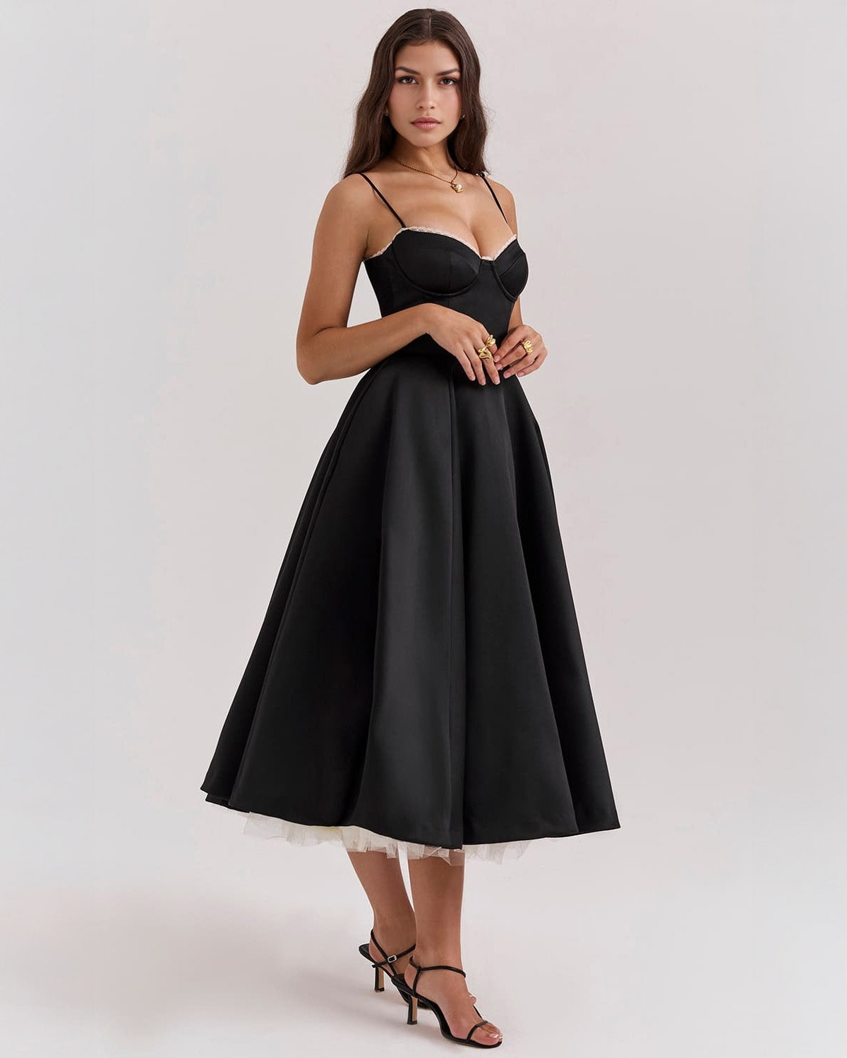 Cassandra | Sweetheart A-Line Midi Dress