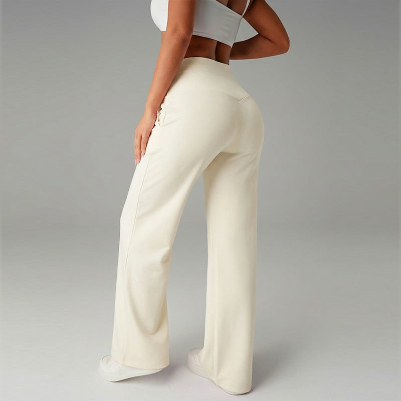 Isabella | High-Waisted Seamed Wide-Leg Pants
