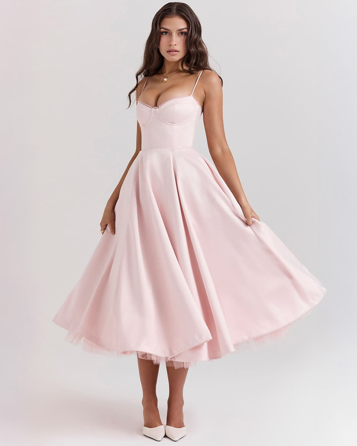 Cassandra | Sweetheart A-Line Midi Dress