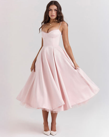 Cassandra | Sweetheart A-Line Midi Dress