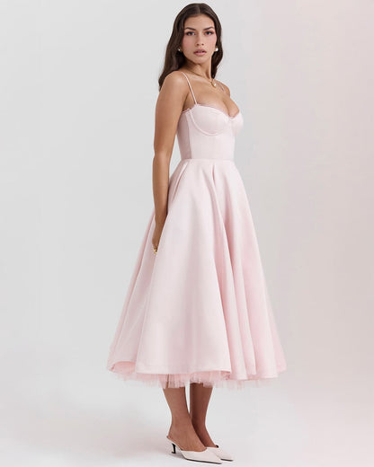 Cassandra | Sweetheart A-Line Midi Dress