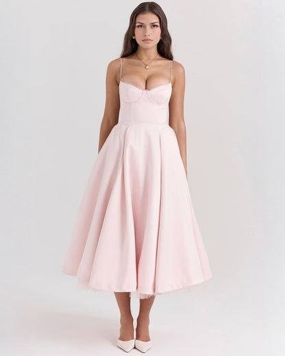 Cassandra | Sweetheart A-Line Midi Dress