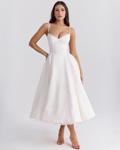 Cassandra | Sweetheart A-Line Midi Dress