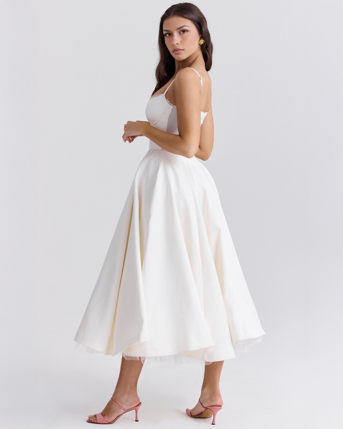 Cassandra | Sweetheart A-Line Midi Dress