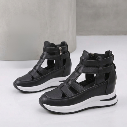 Tara | Strappy Platform Wedge Sneakers