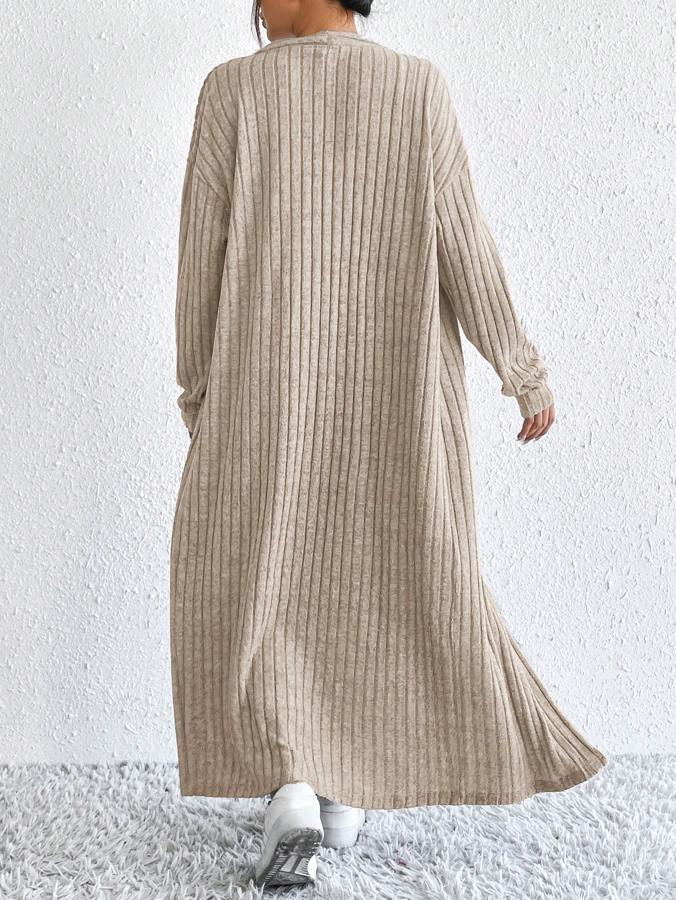 Briar | Ribbed Midi Dress and Longline Cardigan Set