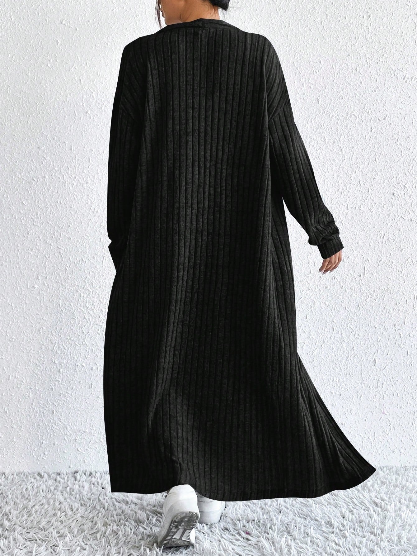 Briar | Ribbed Midi Dress and Longline Cardigan Set
