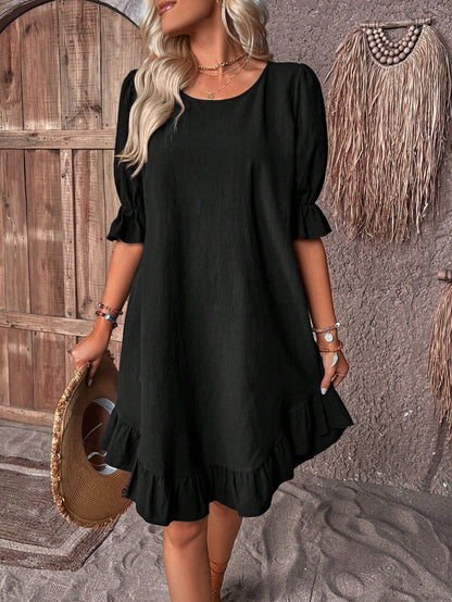 Seraphina | Ruffled A-Line Smock Dress