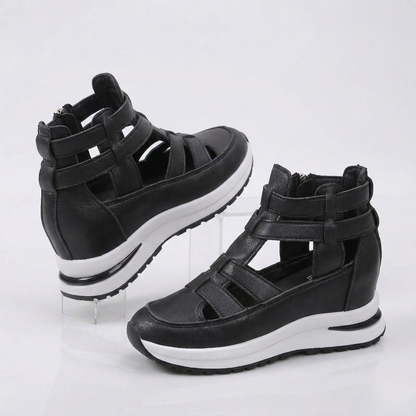 Tara | Strappy Platform Wedge Sneakers
