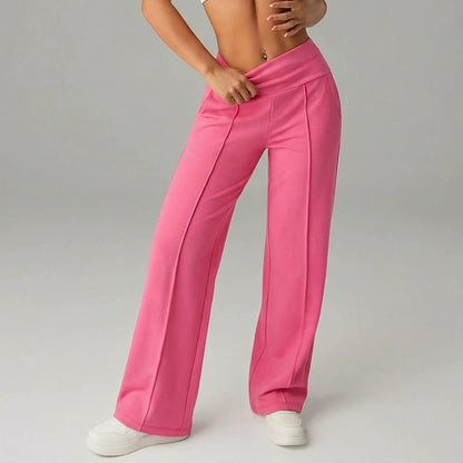 Isabella | High-Waisted Seamed Wide-Leg Pants