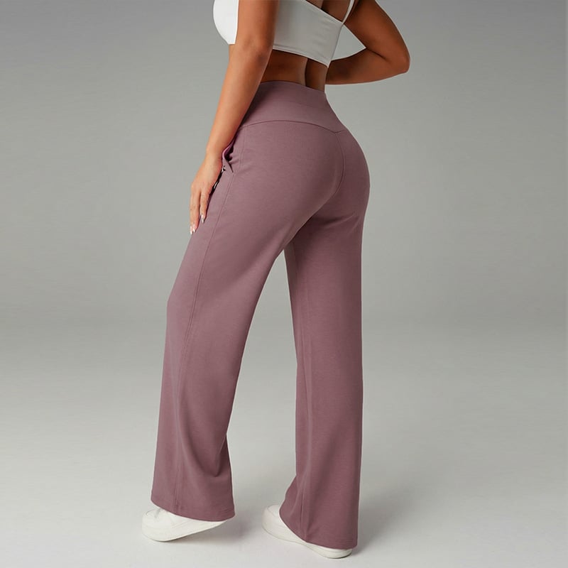 Isabella | High-Waisted Seamed Wide-Leg Pants
