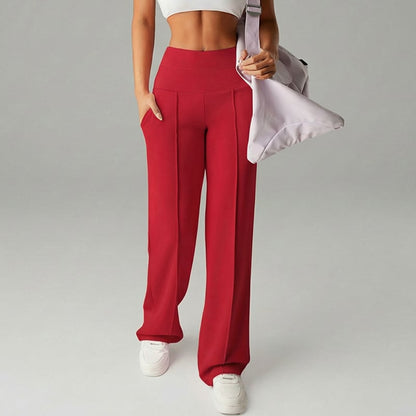 Isabella | High-Waisted Seamed Wide-Leg Pants