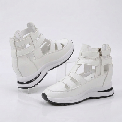 Tara | Strappy Platform Wedge Sneakers