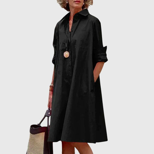 Diana | Button-Down A-Line Shirt Dress