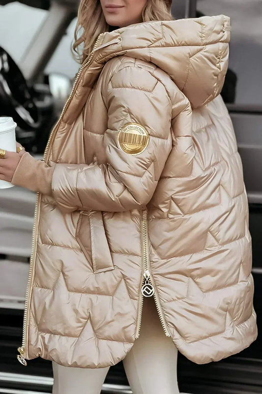 Savannah | Star-Quilted Hooded Puffer Jacket