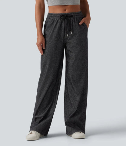 Harper | Sparkly Wide-Leg Lounge Pants