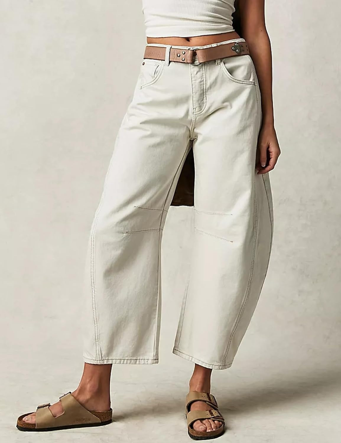 Olivia | Curved Barrel-Leg Jeans
