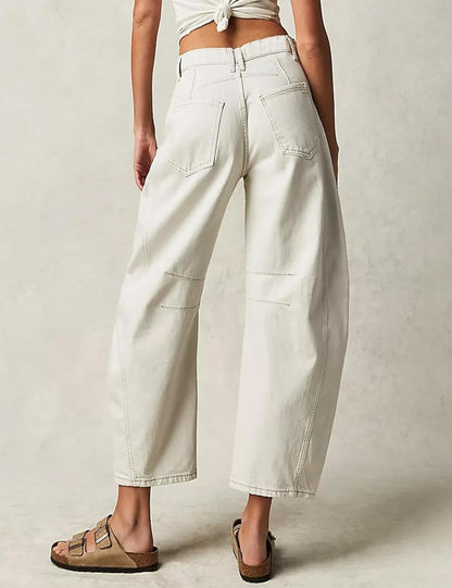 Olivia | Curved Barrel-Leg Jeans