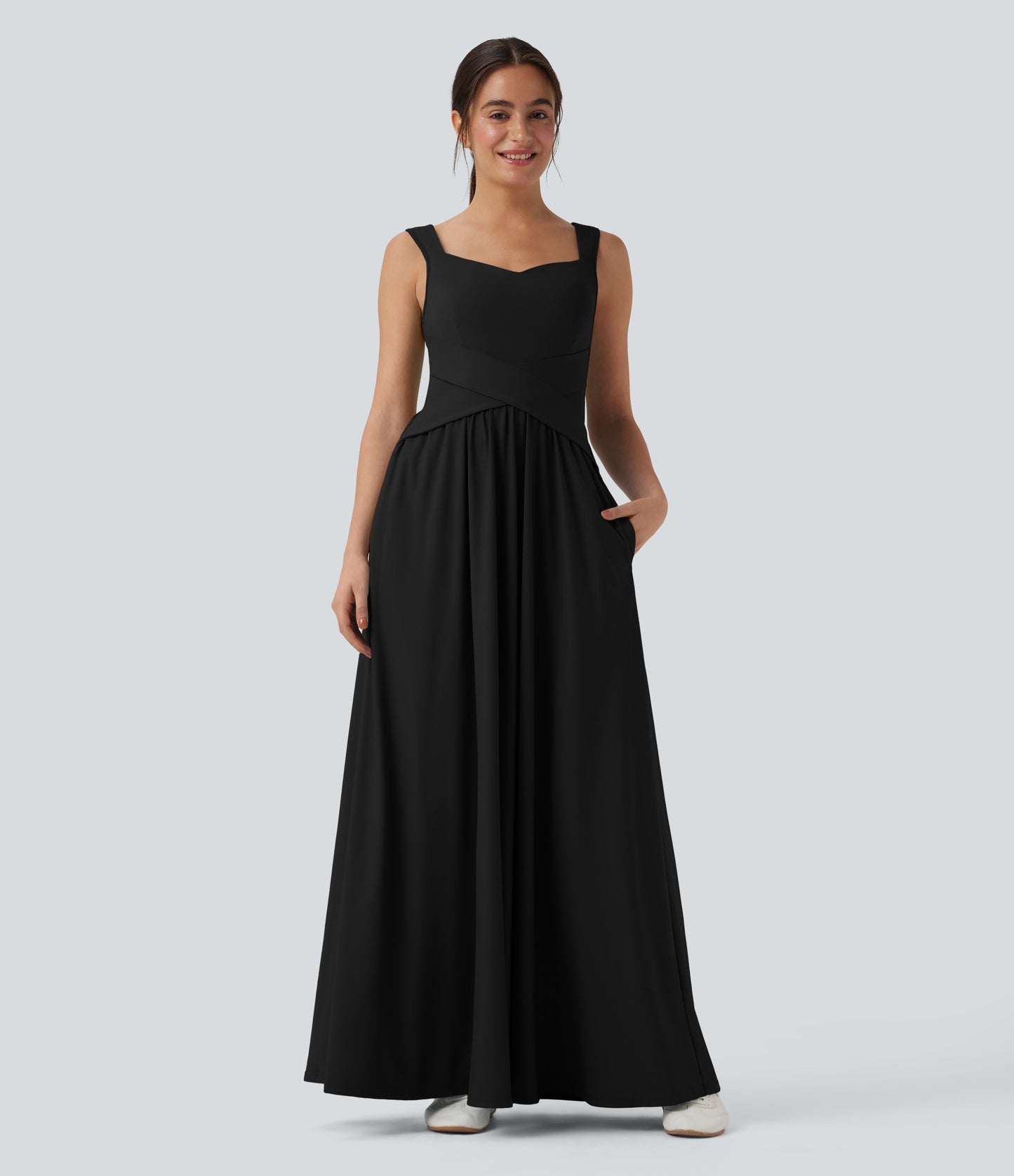 Coraline | Criss-Cross Waist Maxi Dress