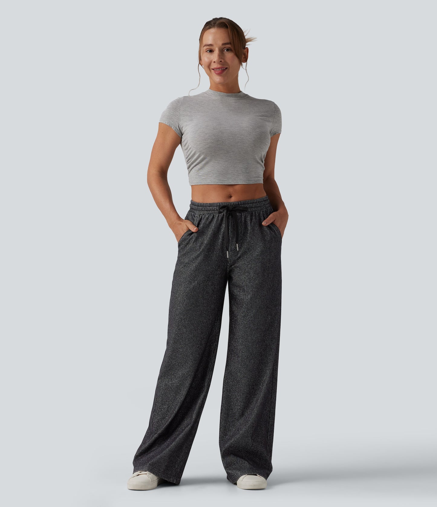 Harper | Sparkly Wide-Leg Lounge Pants