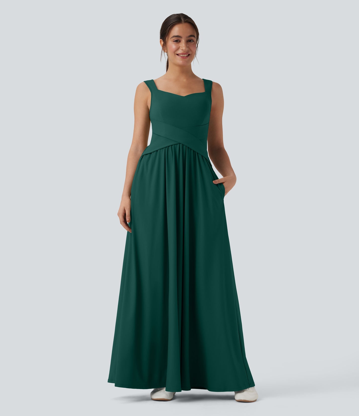 Coraline | Criss-Cross Waist Maxi Dress